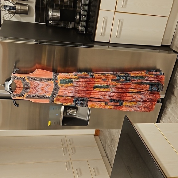 💕ANTHROPOLOGY BHANUNI By JYOTI💕 Alessandra Maxi Dress ~ Multi-Color Print 6 - Picture 12 of 16